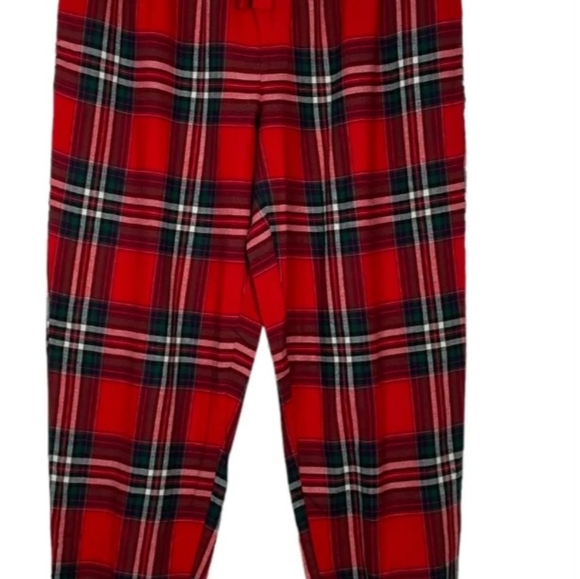 New Stars Above Perfect Cozy Flannel Red Plaid Pajama  bottom NWT - Picture 8 of 8